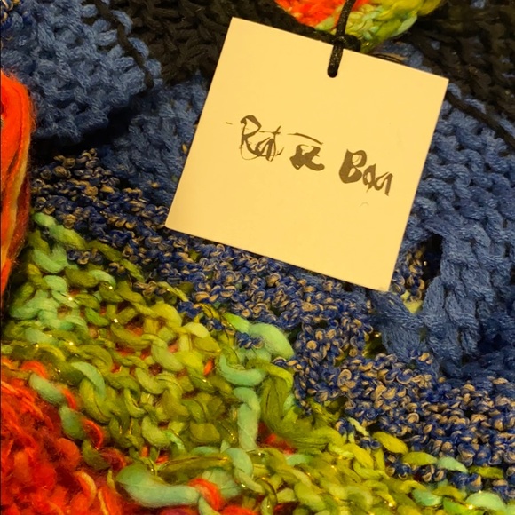 "Rat&Boa" Knitted Textured Distressed Cozy Sweater - Picture 11 of 12